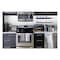 Safco Onyx Breakroom Organizers, 7 Comp, 16 x8 1/2x5 1/4, Steel Mesh, Black 3291BL - alternate 2